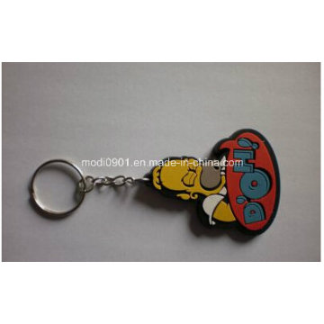 Rubber Key Ring Blutgruppe Patch Gummi Abzeichen, PVC-Patch, Werbe-Abzeichen